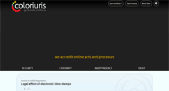 Desktop Screenshot of coloriuris.net