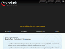 Tablet Screenshot of coloriuris.net